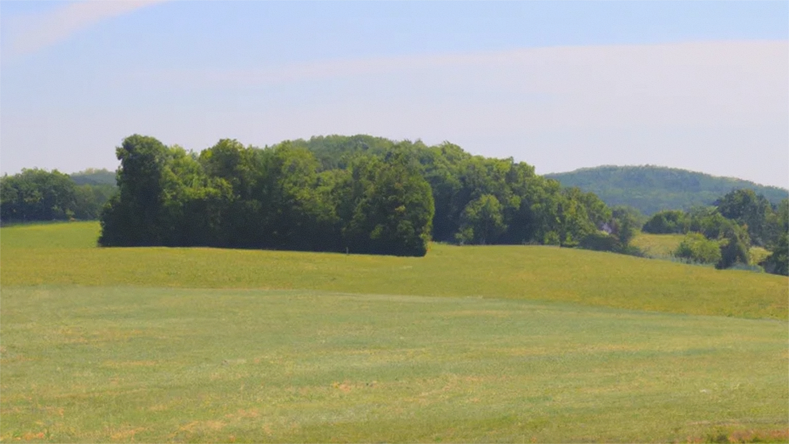 Open West Virginia land access road near Logan County